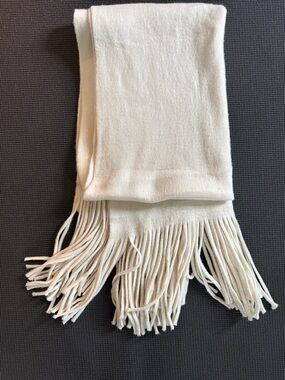 Anthropologie Cream blanket scarf